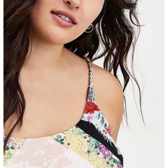 🆕 Multi Scarf Print Challis Tier Midi Dress 0 L 12 NWT Torrid New! - Picture 3 of 7